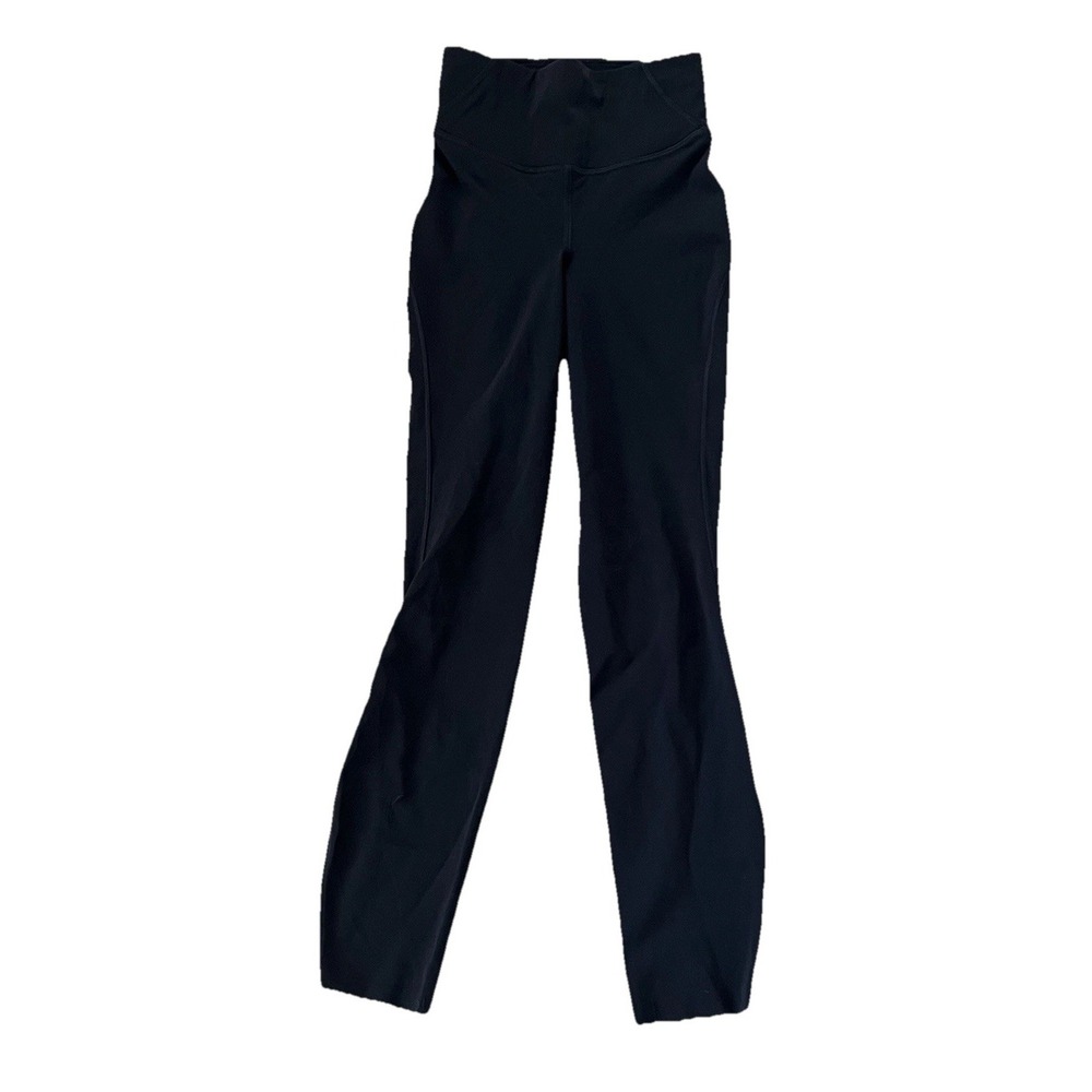 Lululemon Black High Rise Leggings Women's Size 0 Yoga Pants‎ Athleisure